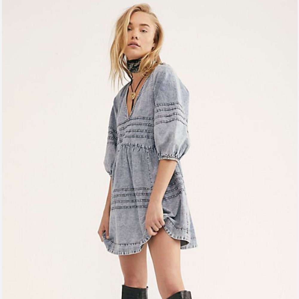 Free People Denim Avid wash dress